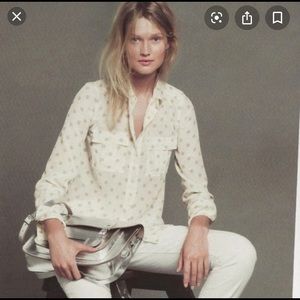 NWOT JCrew silk Blythe blouse size 2